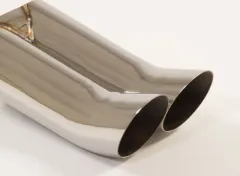 Tailpipe 1 - 2x76mm DTM stainless steel endpipe