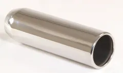 Tailpipe 29 - 100mm round flared stainless steel