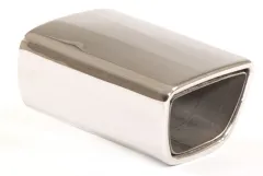 Tailpipe 68 - 80x140 trapezoid wide side top stainless steel