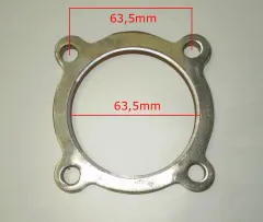 Flange for Y-pipe ø 63,5mm 4-hole outlet steel GT3076R GT30