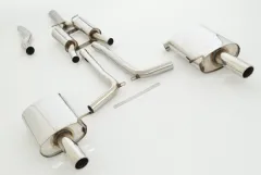 FMS sports exhaust for Audi A4 B7 1.8T 2.0TFSI Quattro 70mm stainless steel with EC approval (registration-free)