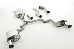 FMS sports exhaust for Audi A4 (B8) A5 1.8 TFSI 2.0 TFSI 2WD Quattro ø 76mm stainless steel duplex with EC approval (registration-free)
