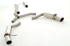 FMS sport exhaust for Audi A4 (B8) A5 2.7 + 3.0 TDI 2WD Quattro ø 76mm stainless steel duplex with EC approval (registration free)