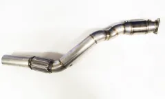 Y-pipe downpipe for Audi A4 B6, A6 C5 1.8T, Quattro ø 76mm 3" made of stainless steel (from turbo) with 200 cell sports catalytic converter