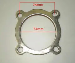 Pipe flange 4-hole 76mm stainless steel