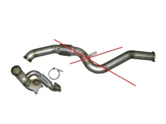 Elbow piece for Fiat downpipe 220211 for T3, T3/T60, T3/T4, GT30, GT35