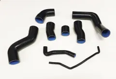 Reinforced boost pressure hoses made of silicone black for Audi S3 8L, TT 8N, Leon Cupr R 1M! 8-piece