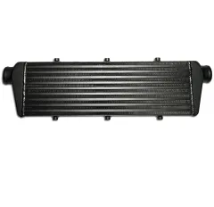 Intercooler 550x180x65mm aluminum - connections 57,5mm intercooler BLACK
