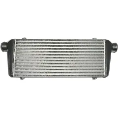 Intercooler 550x230x65mm aluminum - connections 57,5 mm outer diameter Ad intercooler up to 5 bar