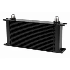 Oil Cooler 28-Row 330x196x50mm – D08 Connections, Black