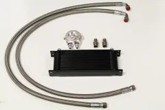 Oil cooler kit complete for Audi/VW 16 row oil cooler black