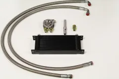 Oil cooler kit VR6 complete with 16 rows oil cooler with thermostat black