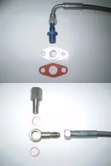 Oil feed line for VR6, 1.8T, R32 for plain bearing turbos 1.20 meter PTFE