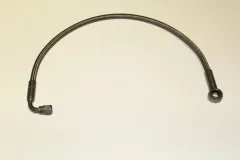 Oil supply line PTFE 50cm for 90° 7/16 UNF other side ring eye ø 14mm