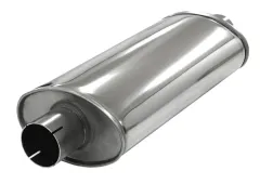 Silencer universal Simons ø 63,5mm 2,5" oval 115x185mm L 420mm stainless steel