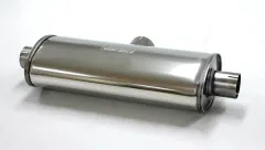 Silencer universal Simons ø 76mm 3" oval 140/220 L 500mm stainless steel