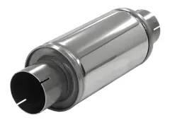 Silencer universal Simons ø 76mm 3" round 125mm L 250mm -Turbonett - stainless steel