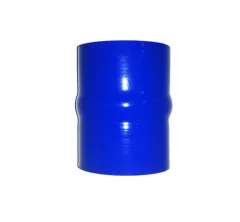 Silicone bellows connector 76mm inner diameter blue 4-ply 5mm wall thickness