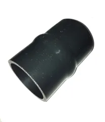 Silicone bellows connector 80mm inner diameter black 5-ply 6mm wall thickness