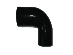 Silicone elbow reducer 90° degrees ø 45x32mm black L 100mm 4-ply 4mm wall thickness