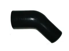 Silicone elbow adjuster 45° degrees 80x76mm inner diameter black L 125mm 5mm Wan