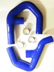 Silicone hoses blue for upgrade intercooler 261003 for Golf 5, Golf 6 GTI