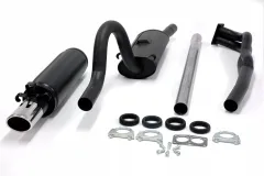 Simons Aluminized steel sports exhaust 70 / 90mm oval for Opel Manta A 1.6, 1.9