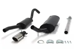 Simons Aluminized sports exhaust system 70x90 mm oval for SAAB 900i 8V/16V Cat. 2.0