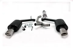 Simons Chrome Steel Duplex Sport Exhaust System 90/120 mm + 90/120 mm Oval for SAAB 9-5 Turbo 2.0/2.3 Sedan/SportWagon & 9-5 Aero Sedan/SportWagon