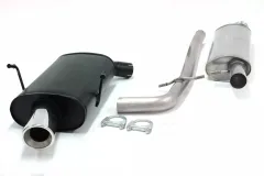 Simons Chrome steel sports exhaust 100mm round for Peugeot 406 Sedan 2.2