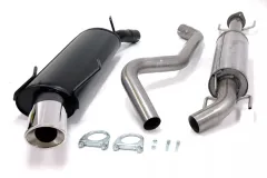 Simons Chrome Steel Sport Exhaust System 90/120 mm Oval for SAAB 9-5 Turbo 2.0/2.3 Sedan/Station Wagon For models without an opening in the rear bumper