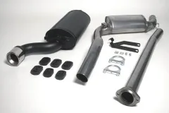 Simons Chrome Steel Sport Exhaust System 90 mm Round for SAAB 9000 CS Turbo 2.0/2.3/Aero 