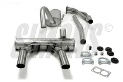 Simons stainless steel sports exhaust duplex 57 mm + 57 mm round for Opel GT 1900