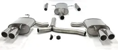 Simons Stainless steel sports exhaust duplex L+R 2x80 mm for Audi A4 (B8) 2wd/Quattro sedan/avant/allroad/station wagon 1.8T/2.0T EC approval (registration-free)