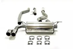 Simons stainless steel sports exhaust system 2x 80 mm for BMW F31 320i, 328i