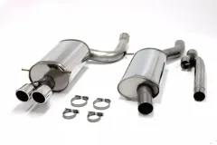 Simons Stainless steel sports exhaust system 2x80 mm for Audi S4 Quattro sedan/Avant/station wagon 2.7 EC approval