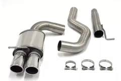 Simons stainless steel sports exhaust system 2x80 mm for BMW E93 316D, 318D, 320D