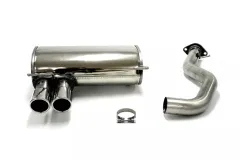 Simons Stainless Steel Sport Exhaust System 2x80 mm for BMW E93 323i, 325i, 330i, (N53) 2007–2011 with EC approval (no registration required)