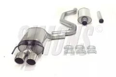 Simons Stainless Steel Sport Exhaust System 2x80 mm Round for SAAB 9-3 Turbo (58L Tank)