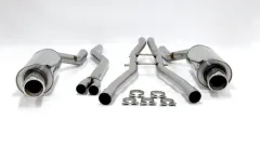 Simons Stainless steel sports exhaust system duplex 100 mm for Audi A6 (C5) Quattro sedan/Avant/station wagon 1.8T