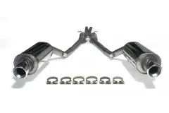 Simons Stainless steel sports exhaust system duplex 100 mm for Audi A6 (C5) Quattro sedan/Avant/station wagon 2.4/3.0