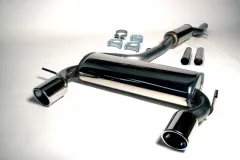 Simons Stainless steel sports exhaust system duplex 100 mm for Audi TT 8N Quattro Coupé/Roadster 1.8T EC approval