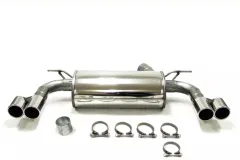 Simons stainless steel sports exhaust system duplex 2x 80 mm for BMW F31 320i, 330i