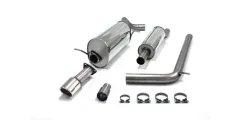 Simons Stainless steel sports exhaust system 1x90 mm for Audi A1 1.2 TSI registration-free