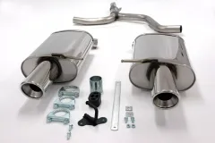 Simons Stainless steel sport rear muffler duplex L+R 2x100 mm for Audi A4 (B6) 2WD sedan/avant/station wagon 1.6/2.0/1.9TDIEG-Gene approval