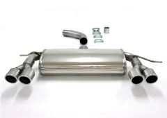 Simons Stainless steel sport rear silencer Duplex L+R 2x80 mm for Audi A3 (8P) 2WD 1.4TFSi/2.0TFSi EC-approval