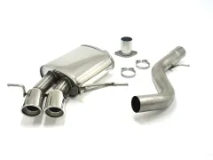 Sport exhaust for BMW 135i Coupe E82 306PS ø 76mm made of stainless steel