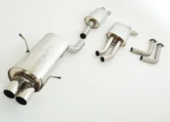 Sports exhaust for BMW 320i, 325i, 330i E46 63.5mm stainless steel with EC approval (registration-free)