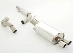 Sports exhaust for Golf 4 1.4 1.6 1.8 1.8T 1.9TDI 1.9SDI 2.0 2.3 V5 76mm stainless steel with EC approval (registration-free)