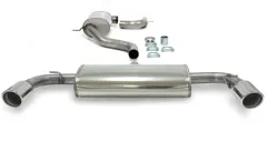 Sports exhaust for Golf 6 GTI 2.0TSI 211PS ø 76mm Duplex with EC approval (registration-free)